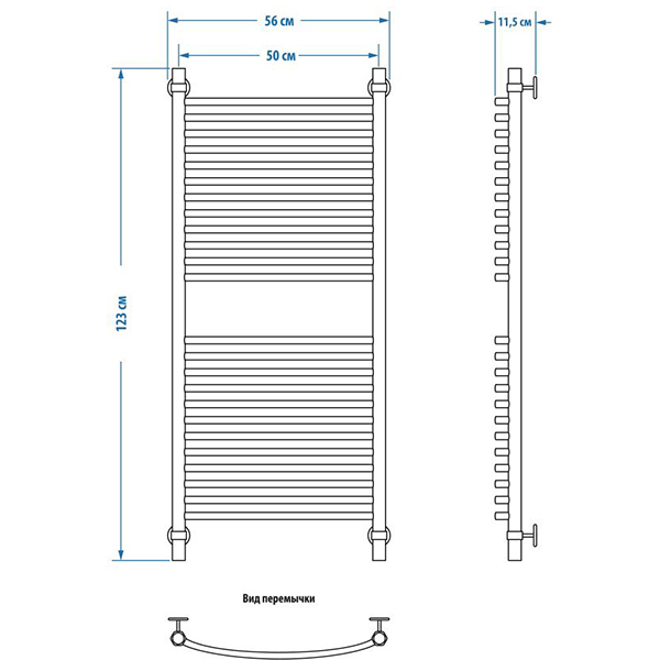 Полотенцесушитель водяной ENERGY Group Elite 1200х500
