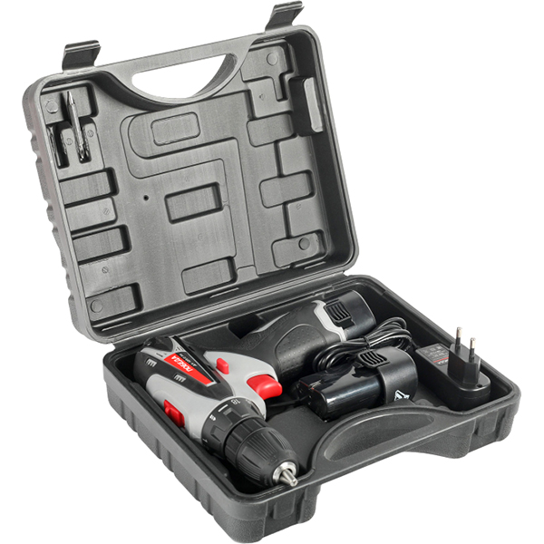 Шуруповерт аккумуляторный ПОБЕДА ДА-12П/2 Ли, Li-Ion, 12V, 2,0Ah, 25Нм(180201637)