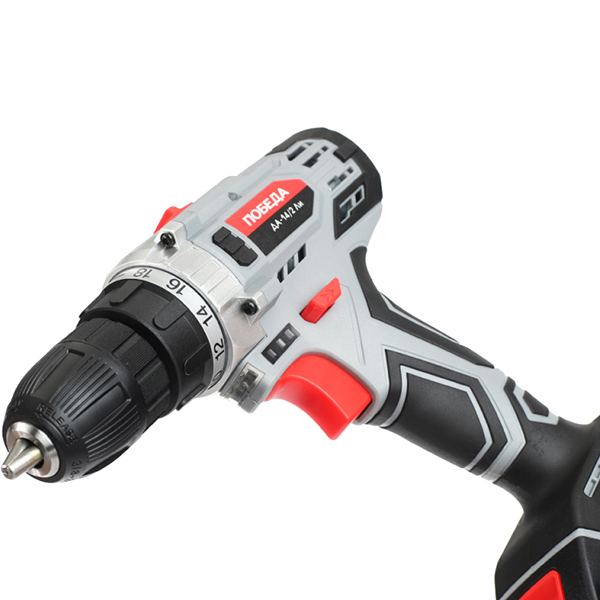 Шуруповерт аккумуляторный ПОБЕДА ДА-14/2 Ли, 14,4В, 35 нм(180201635)