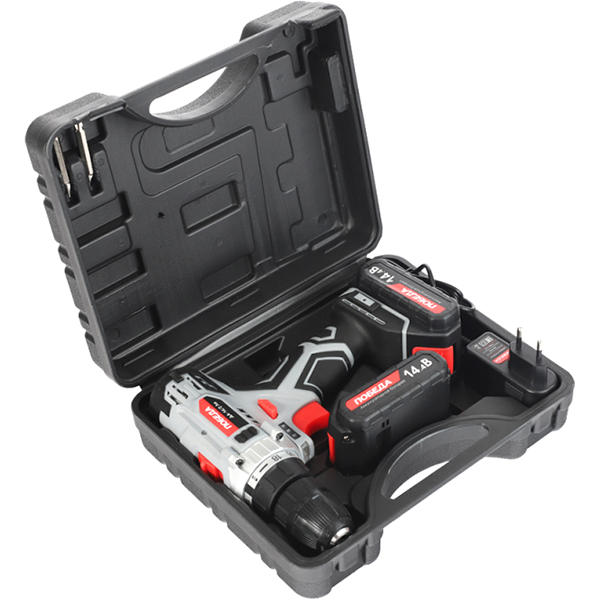 Шуруповерт аккумуляторный ПОБЕДА ДА-14/2 Ли, 14,4В, 35 нм(180201635)