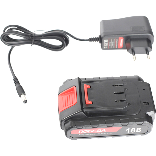 Шуруповерт аккумуляторный ПОБЕДА ДА-18/2 Ли, 18В, 38 нм(180201636)