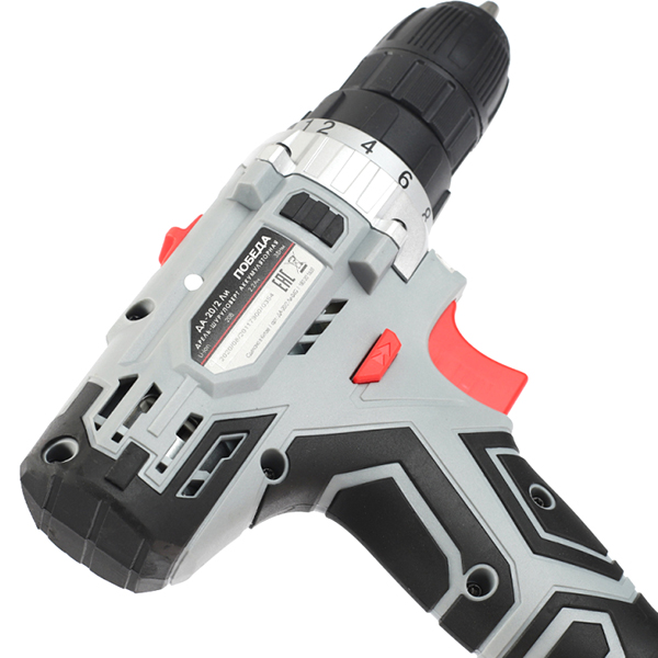 Шуруповерт аккумуляторный ПОБЕДА ДА-20/2 Ли, 20В, 38 нм(180201638)