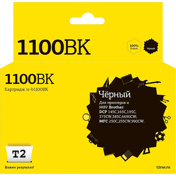 Картридж для струйного принтера T2 IC-B1100BK
