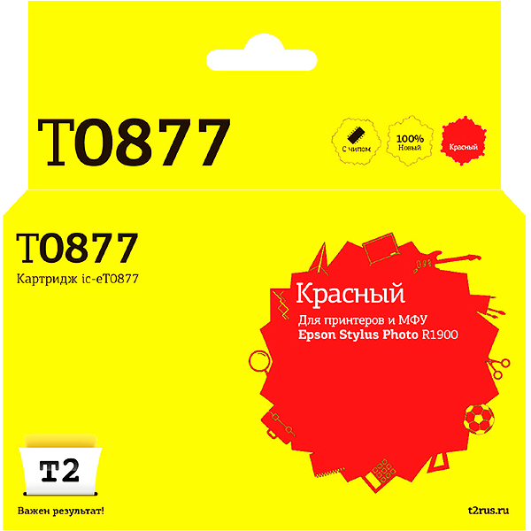 Картридж для струйного принтера T2 IC-ET0877/T0877 фото