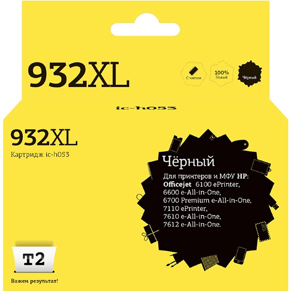 Картридж для струйного принтера T2 IC-H053/HP 932XL фото