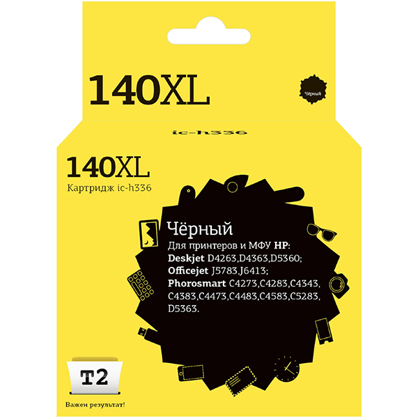 Картридж для струйного принтера T2 IC-H336/HP 140XL