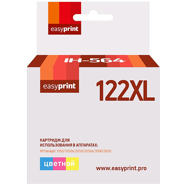 Картридж для струйного принтера EasyPrint IH-564/HP 122XL фото