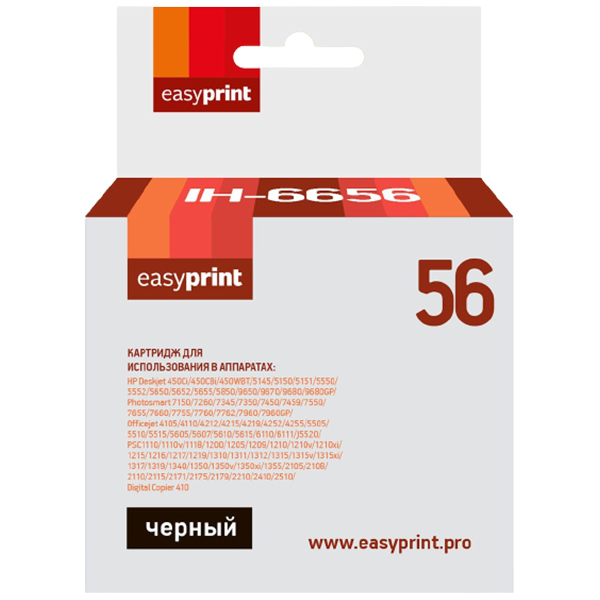 Картридж для струйного принтера EasyPrint IH-6656/HP 56 фото