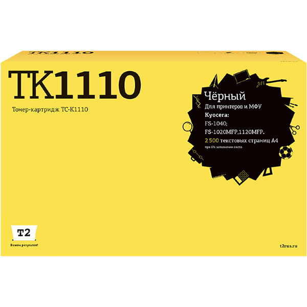 Картридж для лазерного принтера T2 TC-K1110/TK-1110 фото