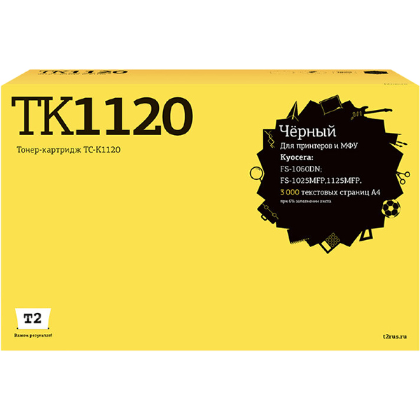Картридж для лазерного принтера T2 TC-K1120/TK-1120 фото