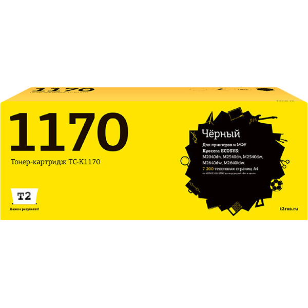Картридж для лазерного принтера T2 TC-K1170/TK-1170