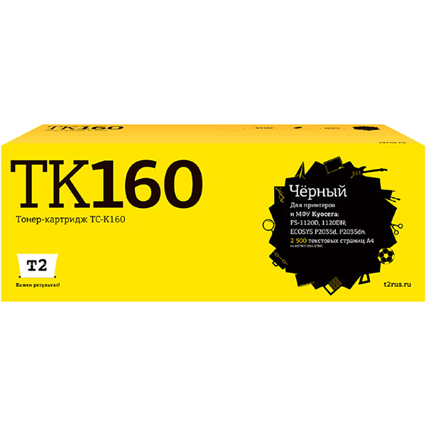 Картридж для лазерного принтера T2 TC-K160/TK-160