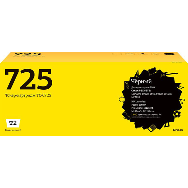 Картридж для лазерного принтера T2 TC-C725/HP CE285A