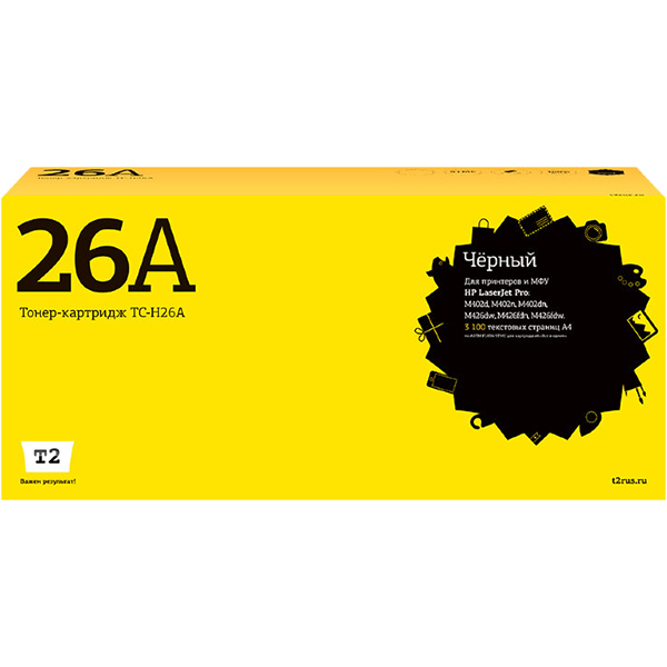 Картридж для лазерного принтера T2 TC-H26A/HP 26A
