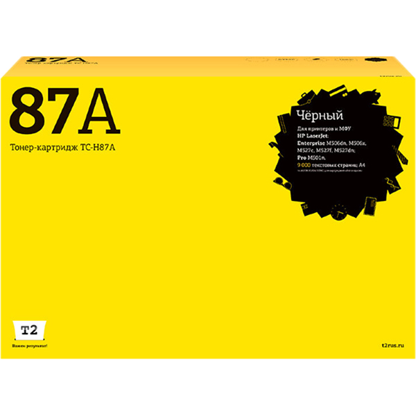 Картридж для лазерного принтера T2 TC-H87A/HP 87A фото