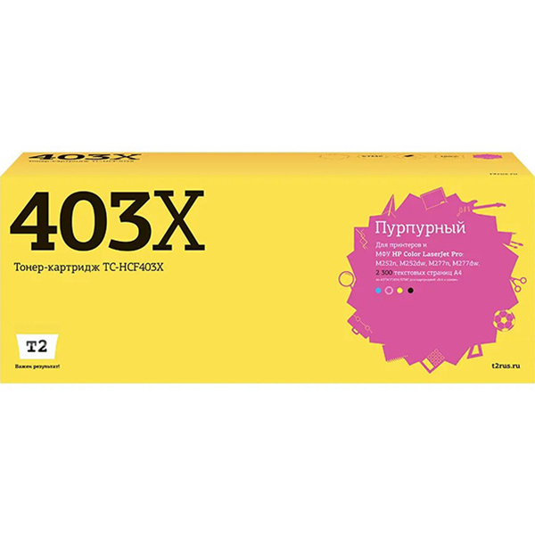 Картридж для лазерного принтера T2 TC-HCF403X/HP 201X фото