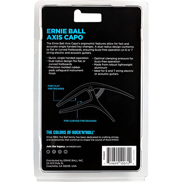 Каподастр ERNIE BALL 9601 Axis