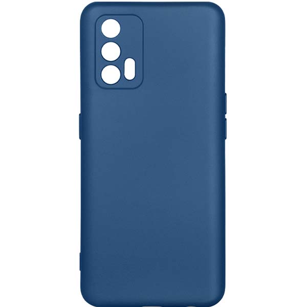 Чехол DF силиконовый с м/ф для Realme GT (5G), синий фото