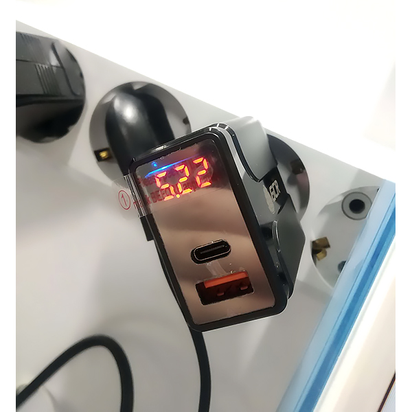 Сетевое зарядное устройство GCR На&nbsp;2&nbsp;USB&nbsp;порта (GCR-52891)