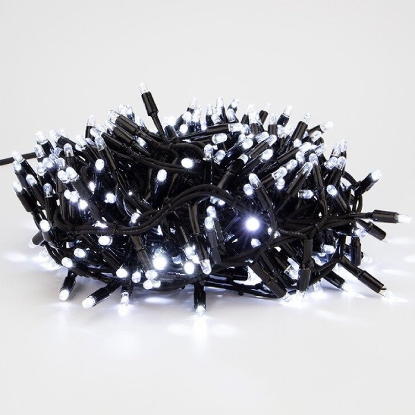 Гирлянда светодиодная NEON-NIGHT Кластер 10 м, 400 LED, черный каучук, IP67