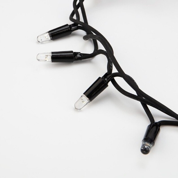 Гирлянда светодиодная NEON-NIGHT Кластер 10 м, 400 LED, черный каучук, IP67