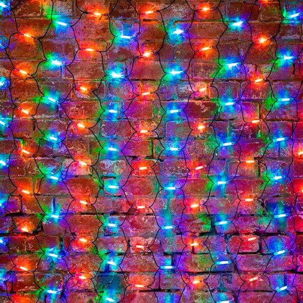 Гирлянда светодиодная NEON-NIGHT Гирлянда Сеть 2x3 м, черный каучук