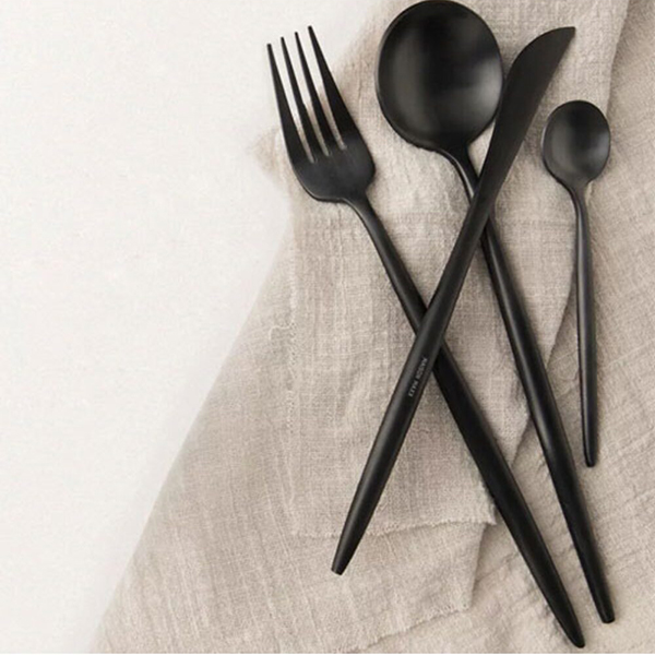 Набор столовых приборов Xiaomi Maison Maxx Modern Flatware Set черный