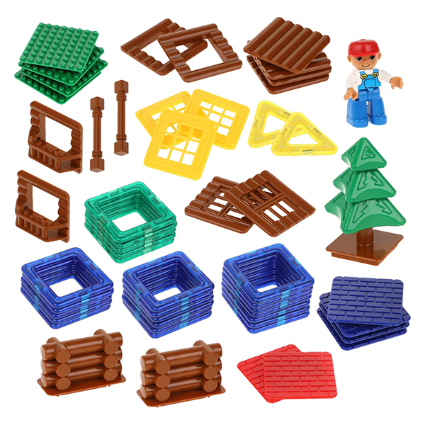 Магнитный конструктор On Time Домик в лесу, 53 детали, для мальчиков (45050)