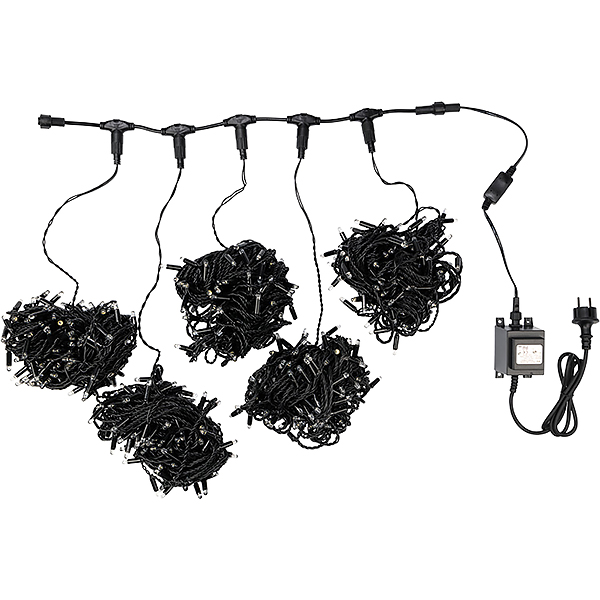 Гирлянда светодиодная NEON-NIGHT LED ClipLight 24V, 5 нитей по 20м, Белый (323-505)