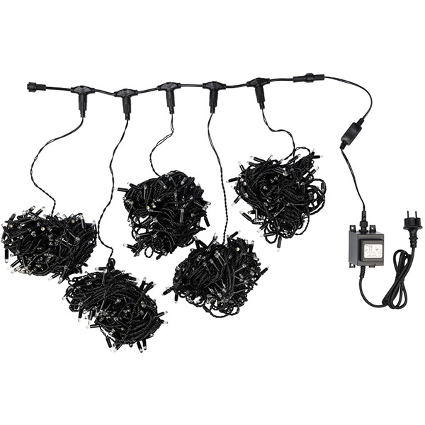 Гирлянда светодиодная NEON-NIGHT LED ClipLight 24V, 5 нитей по 20м, Белый (323-606)