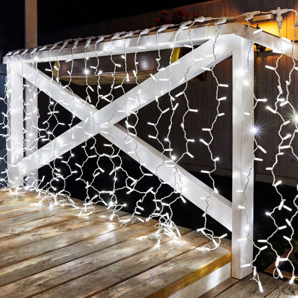 Гирлянда светодиодная NEON-NIGHT Светодиодный Дождь 2х1,5м, Белый (235-115)