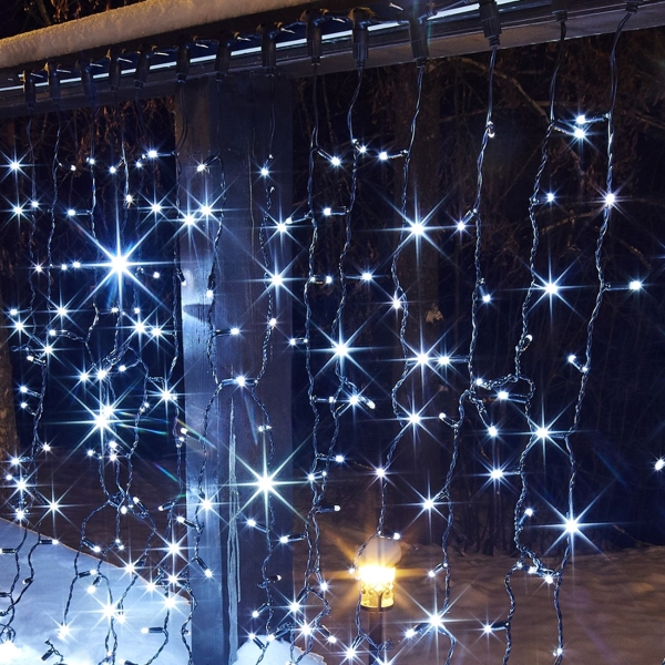 Гирлянда светодиодная NEON-NIGHT Светодиодный Дождь 2х1,5м, FLASH, Белый (235-231)