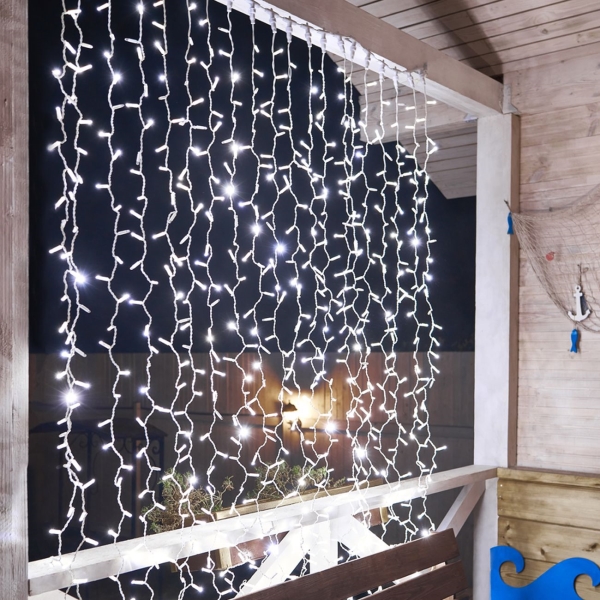 Гирлянда светодиодная NEON-NIGHT Светодиодный Дождь 2х3м, FLASH, Белый (235-211)