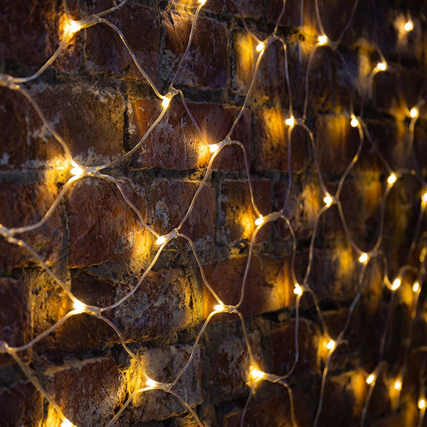 Гирлянда светодиодная NEON-NIGHT Сеть 2х1,5м, с динамикой, 228 LED, Желтый