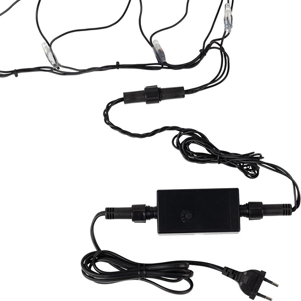 Гирлянда светодиодная NEON-NIGHT Сеть 2х1,5м, черный ПВХ, 288 LED Белый