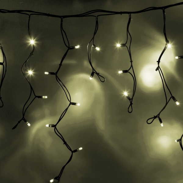 Гирлянда светодиодная NEON-NIGHT Айсикл (бахрома) 240 LED, 5,6х0,9м Белый (255-256)