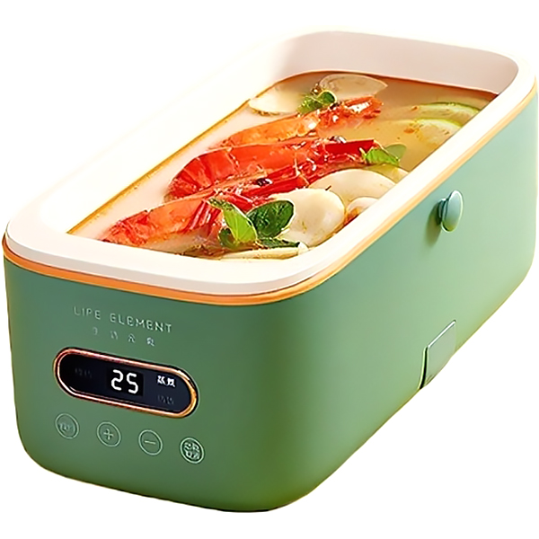 Термо ланч-бокс Xiaomi с подогревом Life Element Cooking зеленый