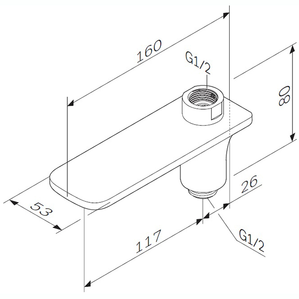 Излив Am.Pm F50A70900 хром
