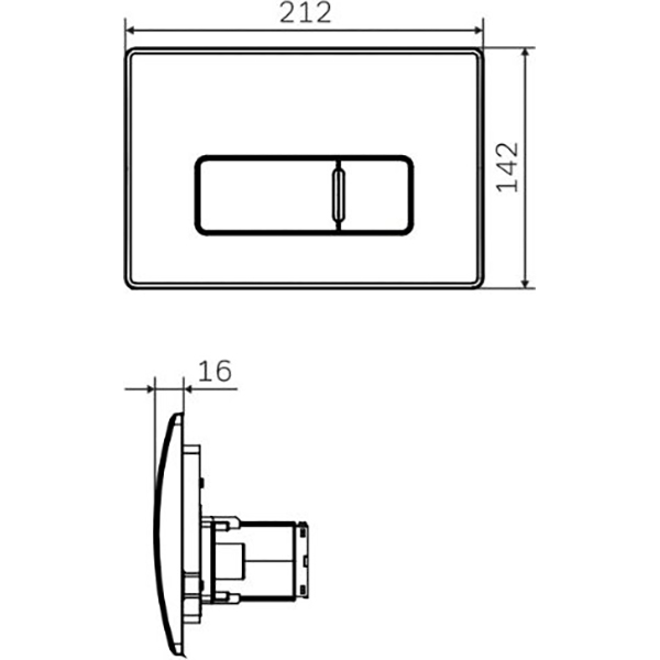 Система инсталляций и смыва Am.Pm Pro M I048038 черный матовый