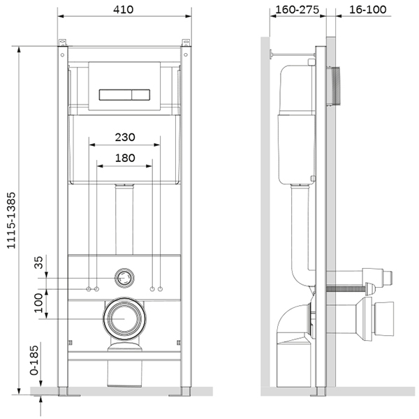 Система инсталляций и смыва Am.Pm Start I012703.0201