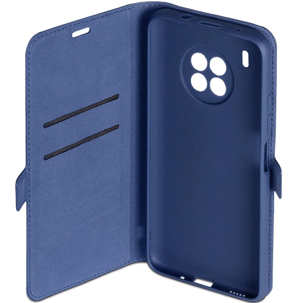 Чехол DF С флипом для Huawei Nova 8i/ Honor 50 Lite (blue)