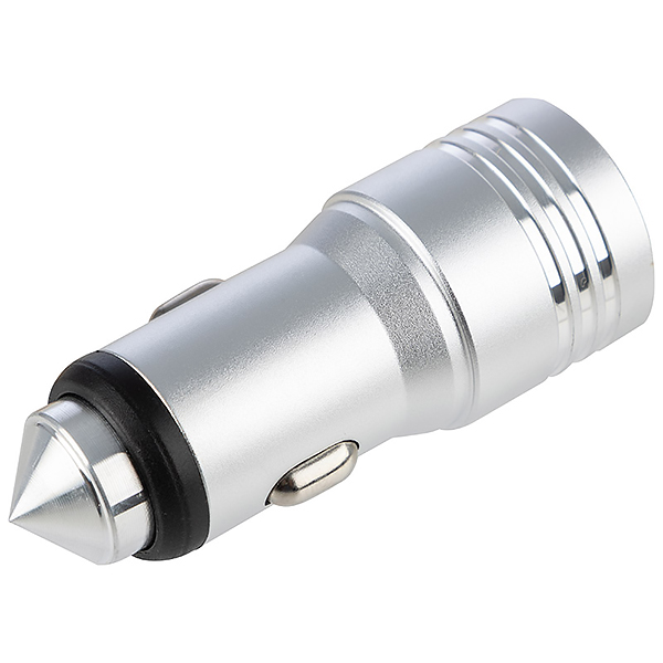 Автомобильное зарядное устройство Energy ET-19A, 2,1A Silver (100288)