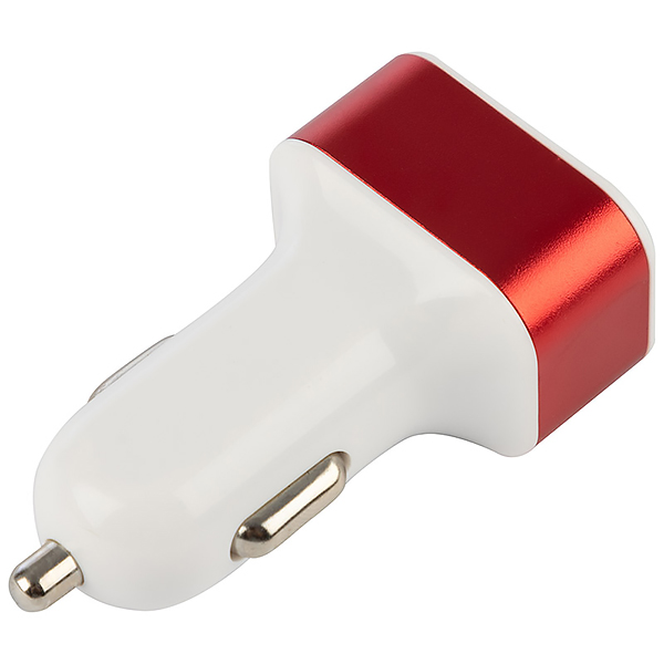 Автомобильное зарядное устройство Energy ET-21A, 3 USB, 2,1A Red (100291)