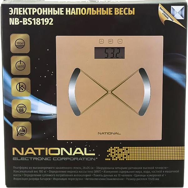 Весы напольные National NB-BS18192