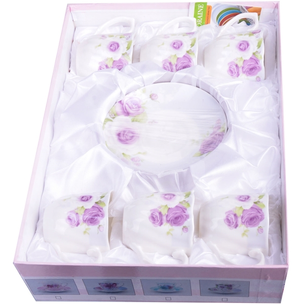 Кружка для чая Loraine Кофейный 12пр чашка+блюдце LR х12 (25957)