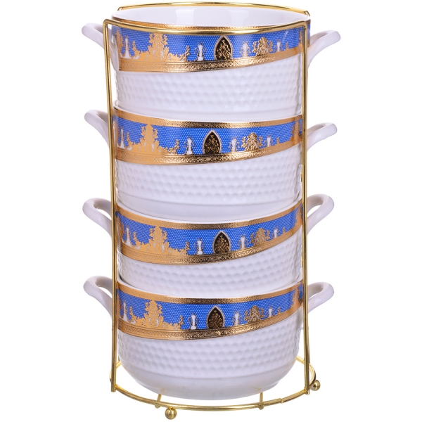 СУПНИК Loraine 4пр на подставке 470мл.LRх12 (29143)