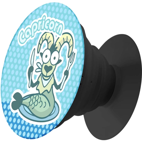 Кольцо-держатель для телефона (попсокет) Krutoff Мультяшный Козерог (91135)
