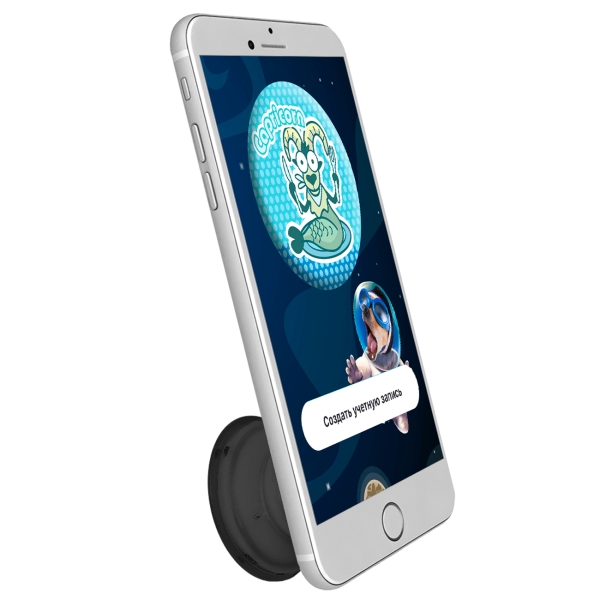 Кольцо-держатель для телефона (попсокет) Krutoff Мультяшный Козерог (91135)