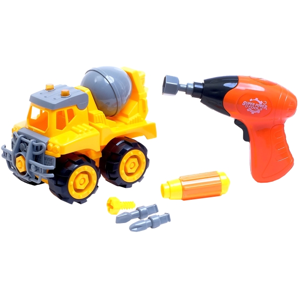 Конструктор детский ZABIAKA Бетономешалка, 22 детали