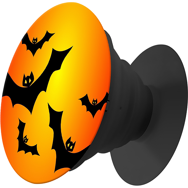 Кольцо-держатель для телефона (попсокет) Krutoff Хэллоуин-Ковид-летит (09514) фото